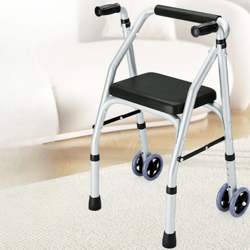 Equipo Sillas para personas mayores Soporte Riel de asistencia Bastón ajustable Sillas para personas mayores Durable Ligero Silla de ruedas mejorada para uso doméstico al aire libre