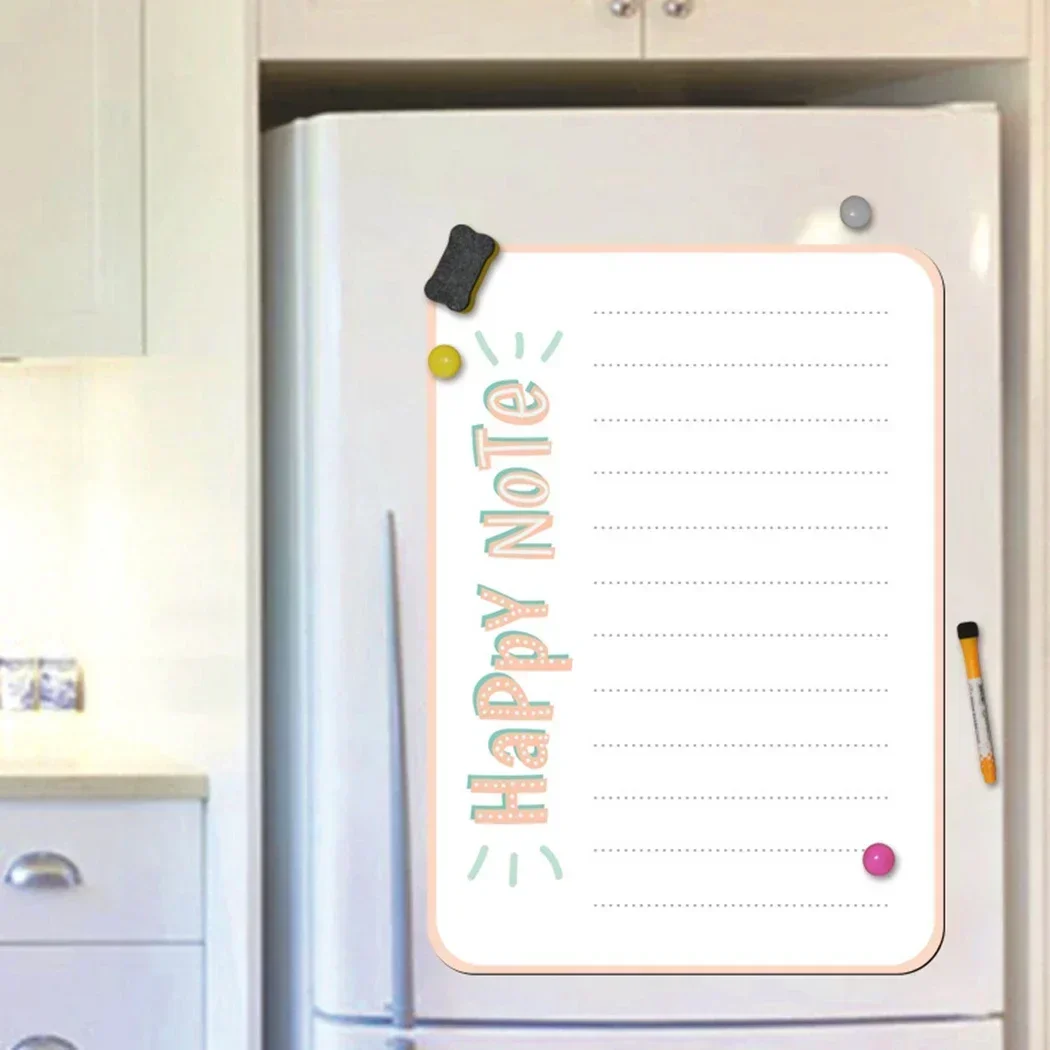 Magnetic Dry Erase Board Fridge Markers White Board Sheet Kitchen Erasable Flexible Refrigerator Magnet Grocery Planner List