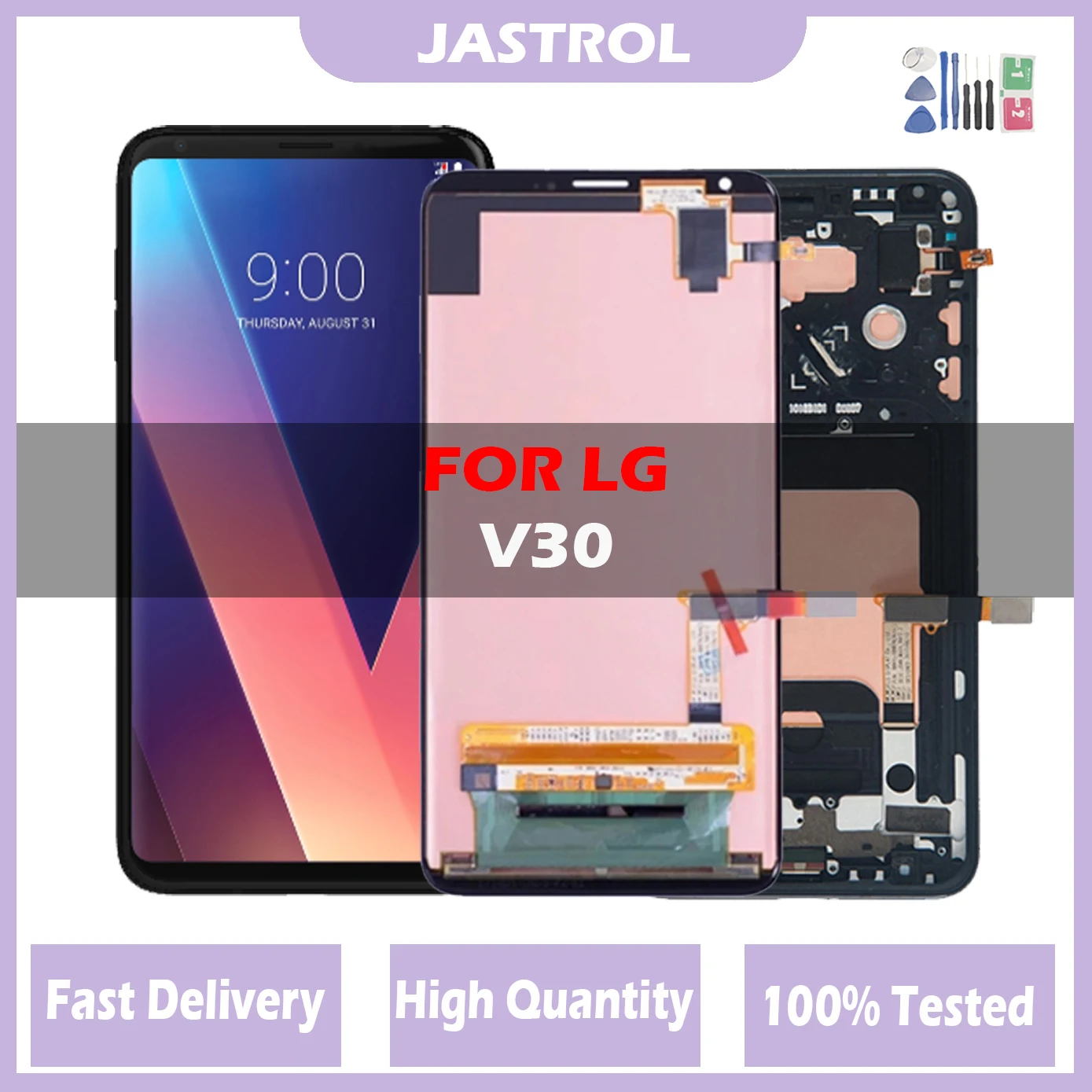 

6.0"Original AMOLED For LG V30 LCD H930 H931 H932 VS996 US998 Display Touch screen Digitizer Assembly For LG V30 LCD Replacement