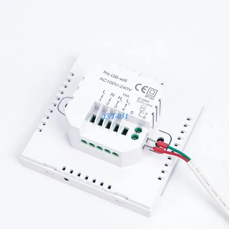 

E15A Electric Underfloor Heating Thermostat Digital Room Thermostat for Under Floor Heating LCDTouchScreen Simple Installs