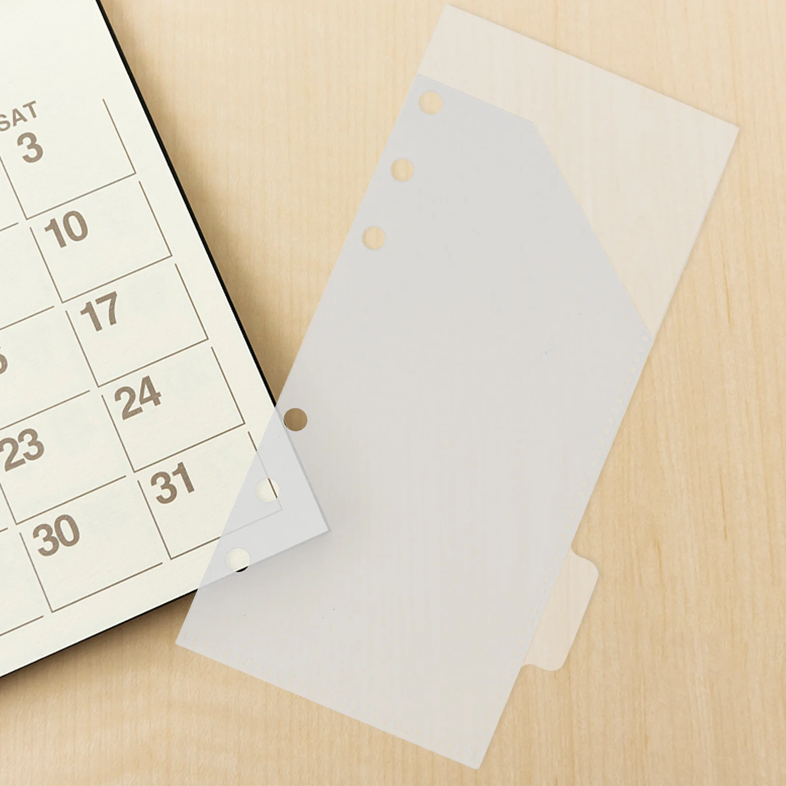 

1Set Binder Pocket Cash Envelope Organizer Water Resistant Lightweight PP Material Document Organizer for Work Travel