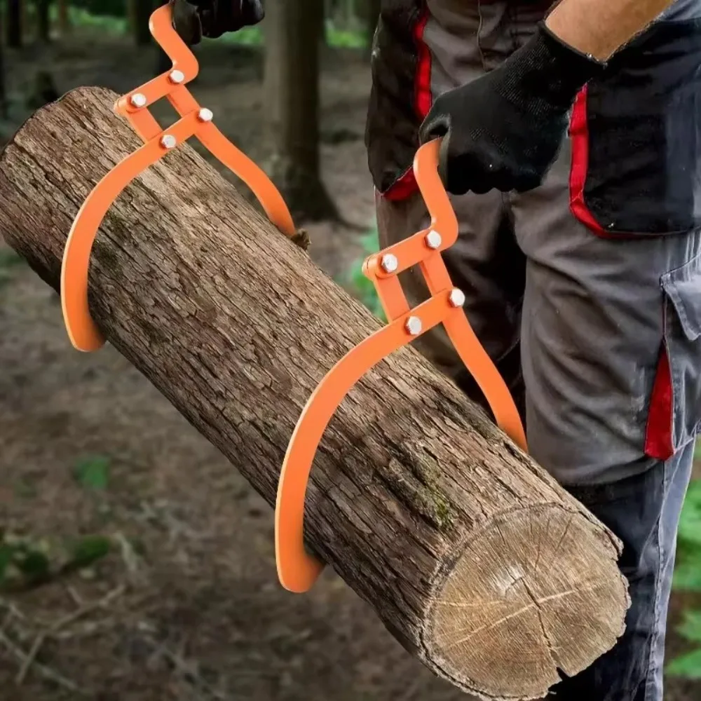 Logging Skidding Tongs Non-Slip Grip for Carrying Dragging Woodworking Heavy Duty Tools