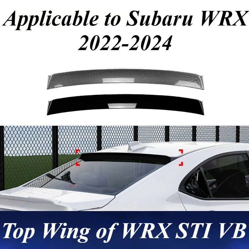 For Subaru WRX STI VB 2022-2024 Roof Spoiler Small Trunk Wing Rear Lip Ducktail ABS Plastic Car Styling Auto Accessories Parts