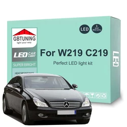 23Pcs LED Interior Light For Mercedes Benz CLS Class W219 C219 2004-2010 Canbus Indoor Dome Trunk Footwell Bulb Car Accessories