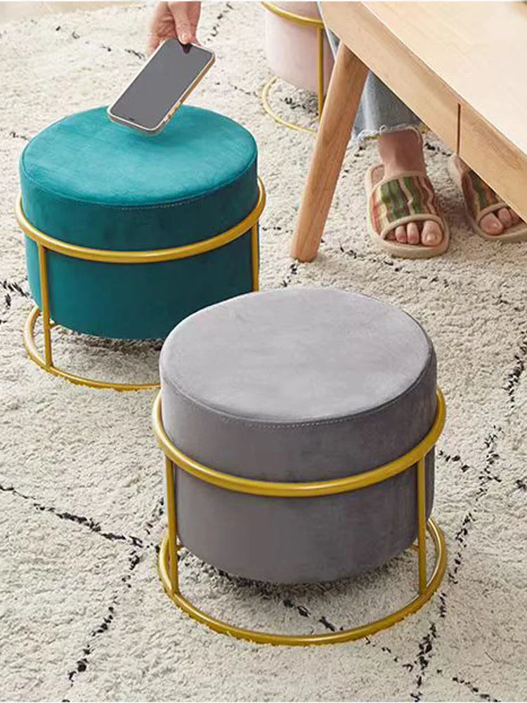 

Nordic Luxury Customized Furniture Stools Home Coffee Tables Creative Shoe Changing Stools Small Stools Round Stools Low Stools