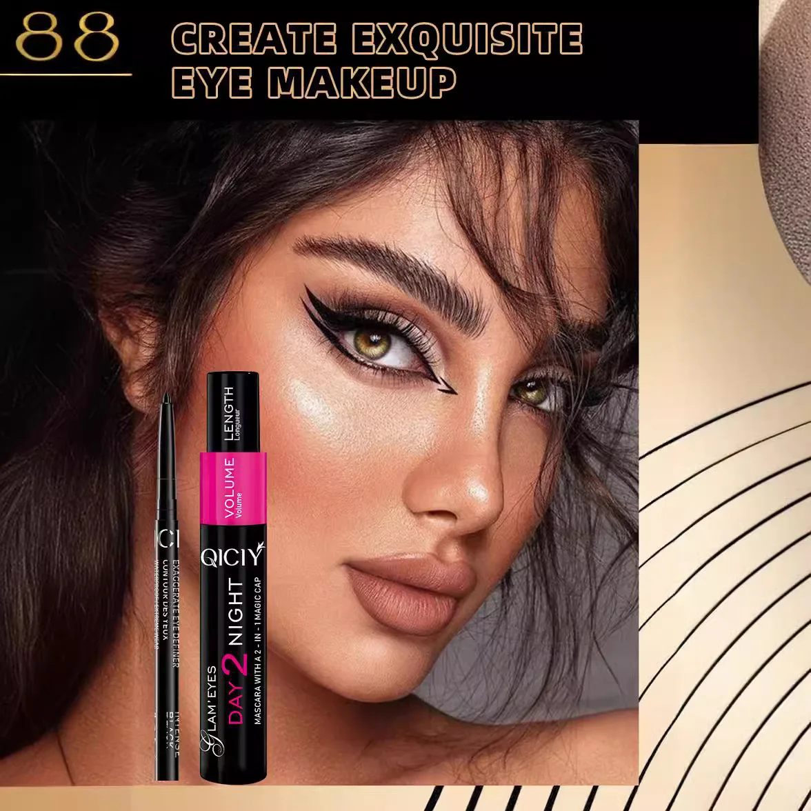 [Mascara + eyeliner] QICIY cross-border Amazon popular eyelash eyeliner kit eye makeup set