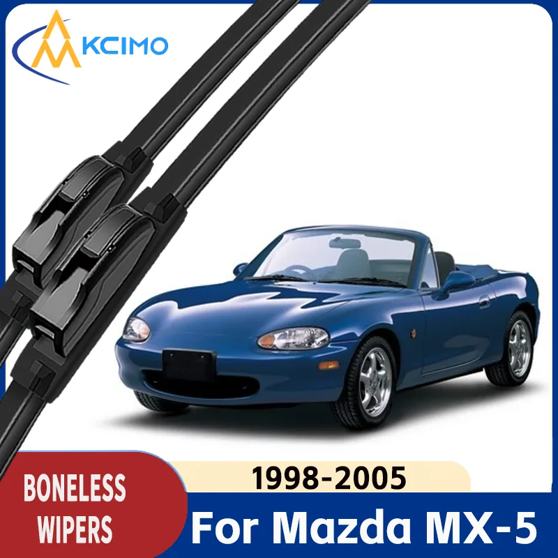 

All Season Windshield Wiper Blades for Mazda MX-5 NB 1998-2005 Windscreen Wiper Soft Rubber Quiet Wiper Blade Car Accessories