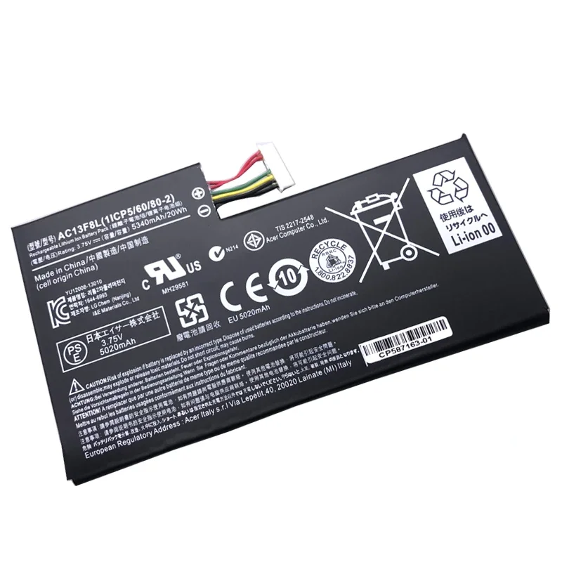 Imagem -03 - Lmdtk-bateria do Portátil para Acer Iconia Tab w4 A1810 A1911 A1-a810 W4-820 Ac13f8l 3.75v 20wh Novo