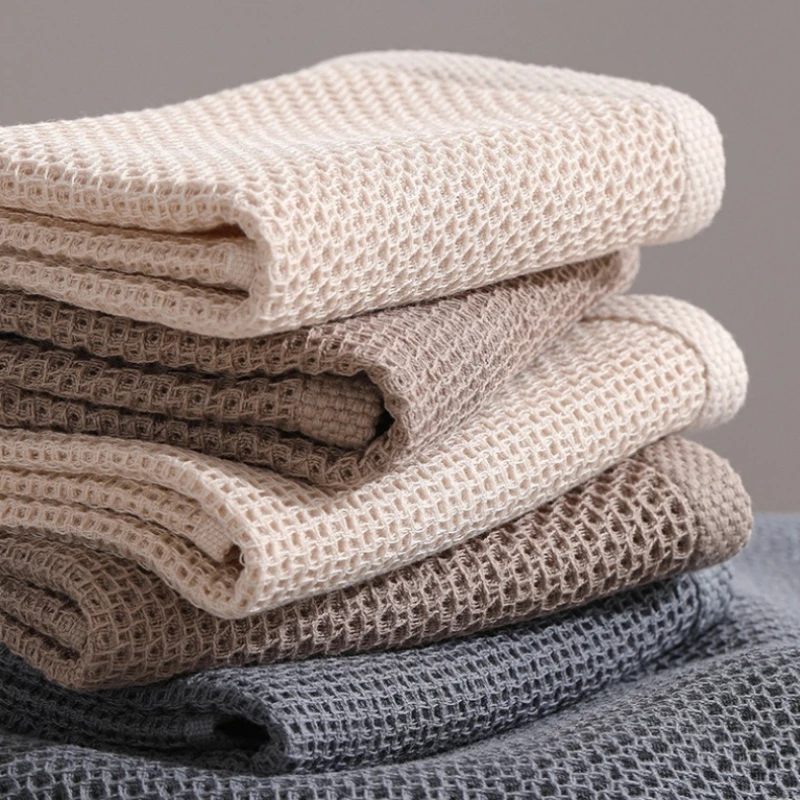 4-pack Waffle Kitchen Towels, Individual Absorbent Dishwashing Cloths, Reusable Cleaning Rags, Kitchen Towels, Barista Towels