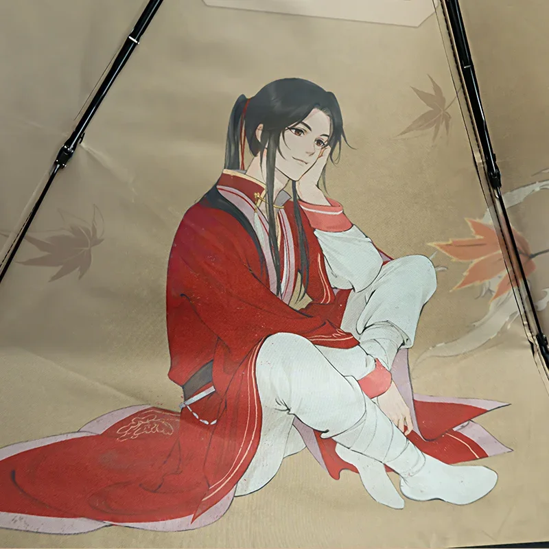 ร่มคอสเพลย์อะนิเมะ tgcf Tian Guan Fu Xie Lian Hua Cheng แบบพกพาร่มแบบพับดวงอาทิตย์ฝนร่มของขวัญคอสเพลย์