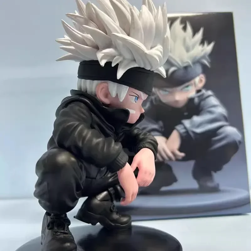 Figuras de Jujutsu Kaisen Q Edition Kawaii, Gojo Satoru Geto Suguru, Escena de Anime, adorno de escritorio, juguete de regalo