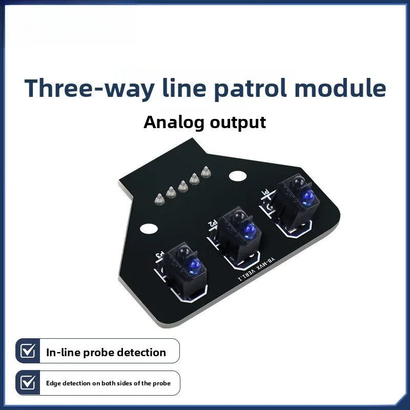 Intelligent Robot Navigation 3-Channel PID Tracking Module Analog Output Infrared Sensor
