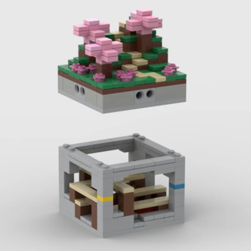 142 قطعة MOC Mini World Mineshaft بلدي العالم نموذج اللبنات لعبة الهندسة المعمارية لتقوم بها بنفسك هدايا عيد الميلاد التعليم الطوب عيد ميلاد