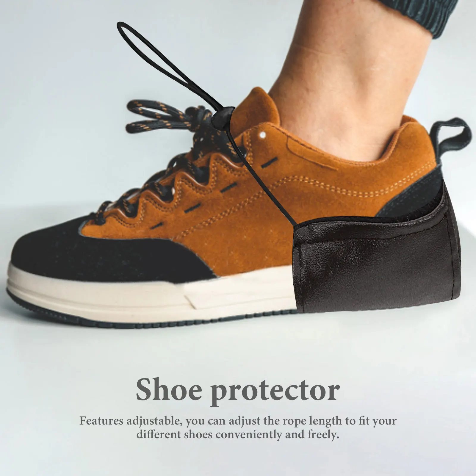 2 قطعة بو حماة الأحذية أغطية الحذاء دائم للقيادة قابل للتعديل كعب المدخرات للنساء عالية الكعب حماية أداة العناية بالقدم