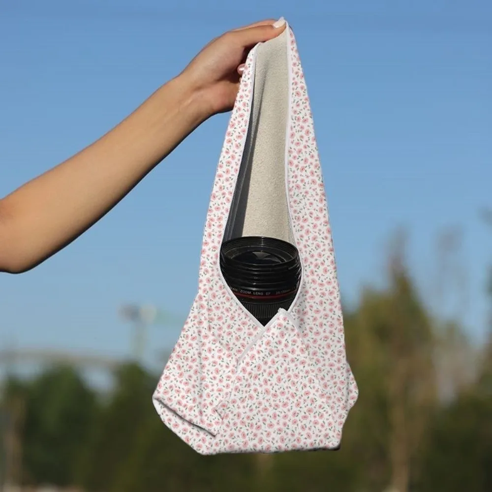 Self-Adhesive Camera Wrap Cloth Reusable Portable Magic Protective Pouch Cute Printed Flexible Inner Sleeve Pouch For Cosmetics