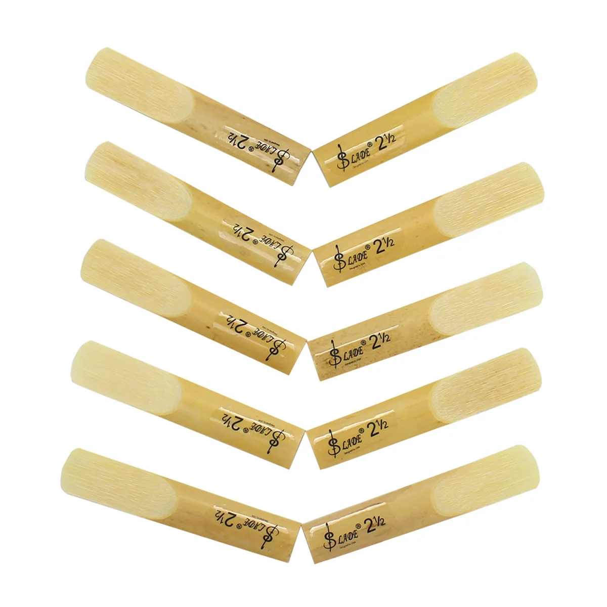 10 Teile/satz Bb Klarinette Blätter Traditionelle Bambus Blatt Stärke 1,5/2,0/2,5/3,0/3,5 Holzblasinstrument Zubehör Klarinette Teile – Detail 9