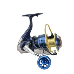 Okuma Fishing Reel SALINA II Spinning Reel Double Brake Sea Carp Fishing Gear Wire Spooler Aluminum Alloy Winder Trolling Reel