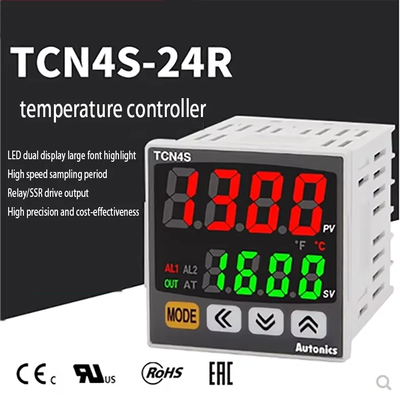 Dual digital display intelligent PID temperature controller TCN4S-24R 22R temperature controller