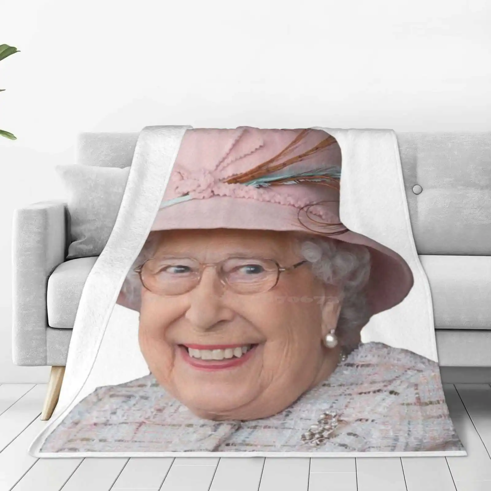 Ar condicionado cobertor macio, rainha Elizabeth Inglaterra UK família real, Phillip Prince, William, George Corgi, Londres Yas