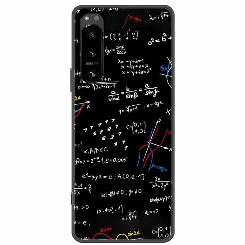 For Sony Xperia 5 Case Marble Silicone Soft TPU Phone Cover for Sony Xperia 5 II / 5 III Cases Black Bumper Xperia5 5ii Coques
