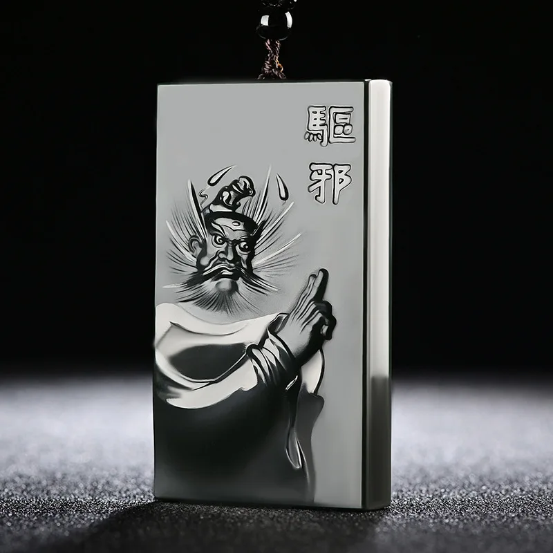 

Fine Jewelry Natural Hetian Nephrite Jade Qingyu Jade Zhong Kui Jade Pendant for Men and Women