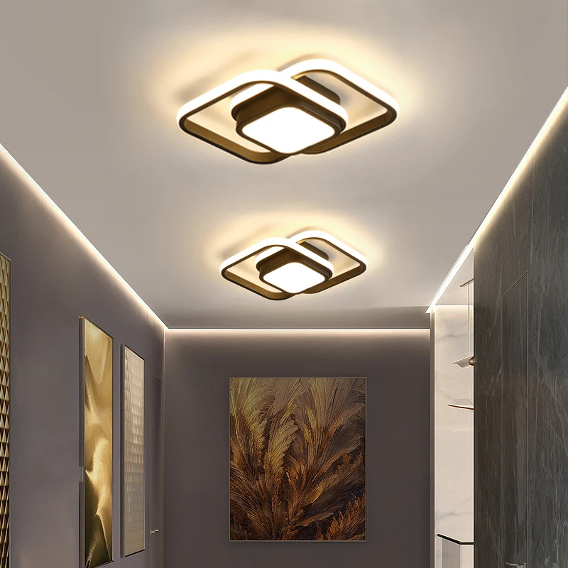 Imagem -06 - Moderno Teto Led para Corredor Lâmpada de Iluminação Home Decor Entrada Corredor Escadas Luzes Varanda Bar Luminária Led