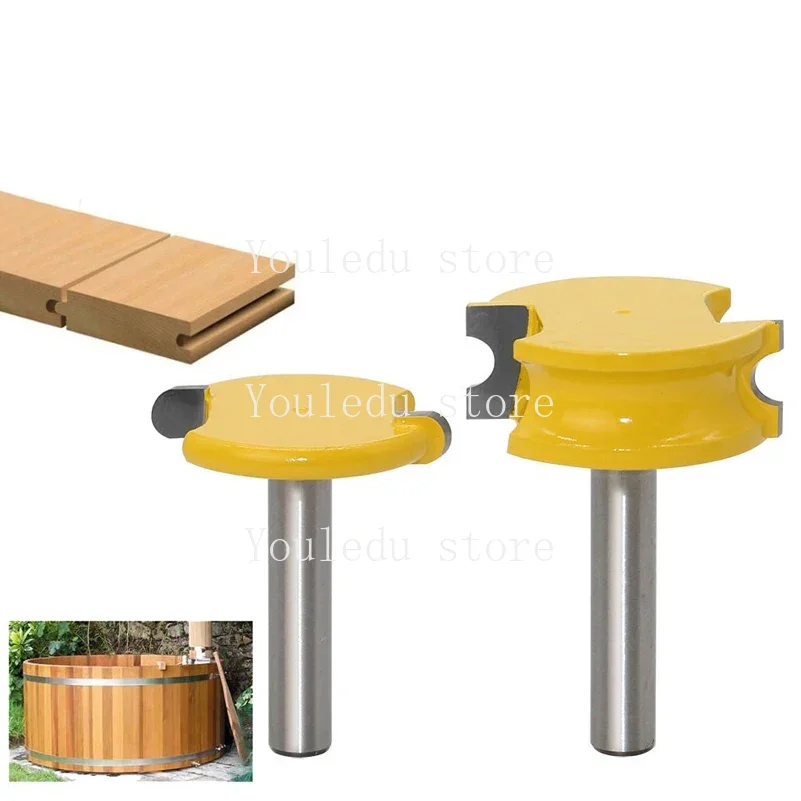 2-piece 8-handle circular arc T-shaped tenon cutter floor cutter panel  woodworking milling  trimming machine engrav