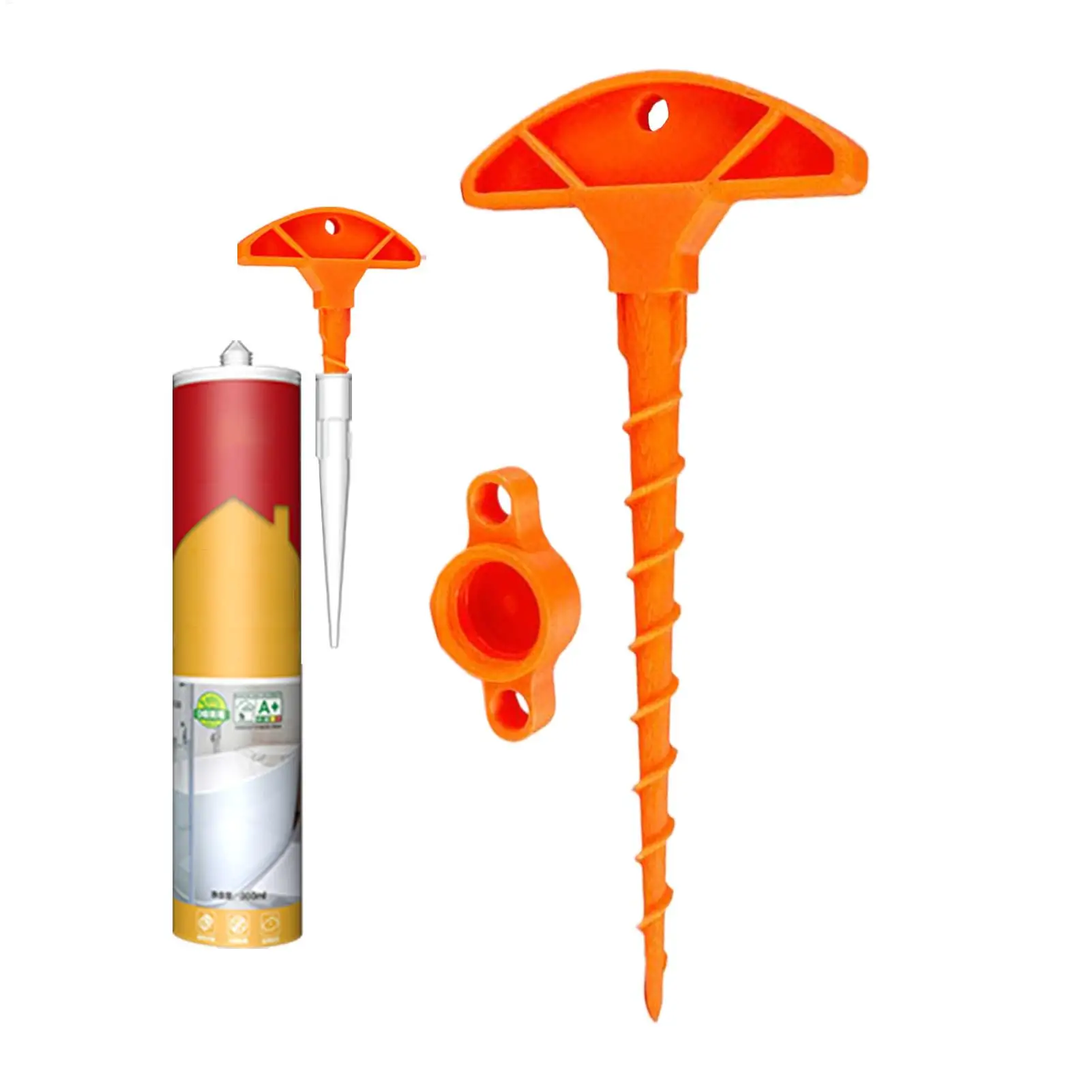Sealant Nozzle Caps Anti Drying Nozzle Cleaner Unclogger Universal for Standard Caulk Tubes Glass Glue Caulking Guns Accessories