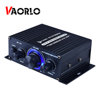 Aluminum Alloy AK170 Mini 12V 400W HIFI Digital Stereo Audio Amplifier Car Mp3 2 Channel Car Home Theater Amplifier