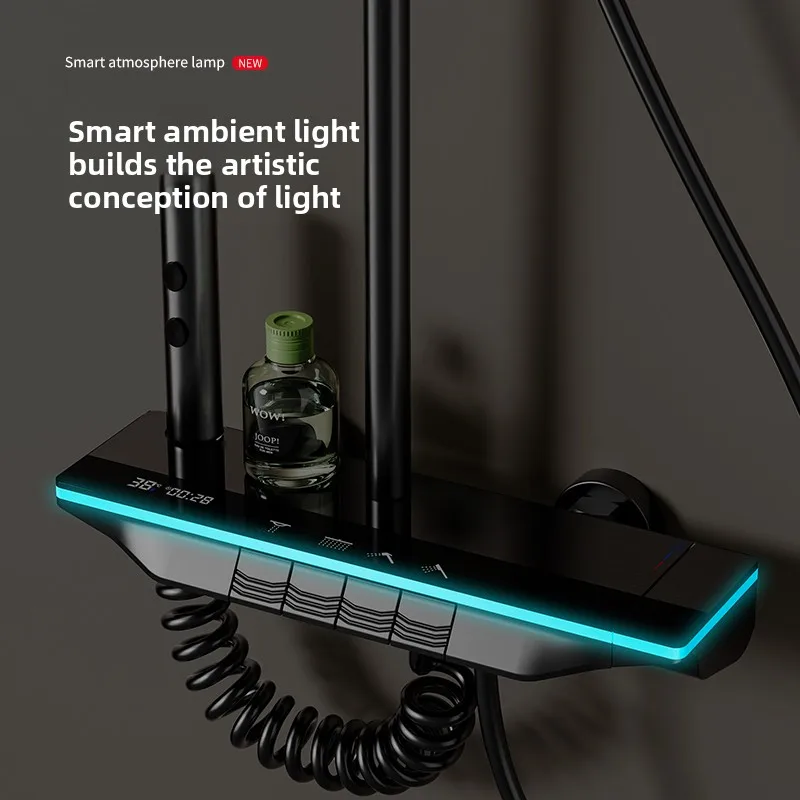 

Shower shower set All copper shower household thermostat pressurized bathroom nozzle bathroom rain faucet