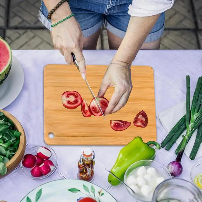 Wood Chopping Boards For Kitchen Wood Board Meat Vegetable Double-sided Available Wooden Thick Boards For Chopping Charcuterie