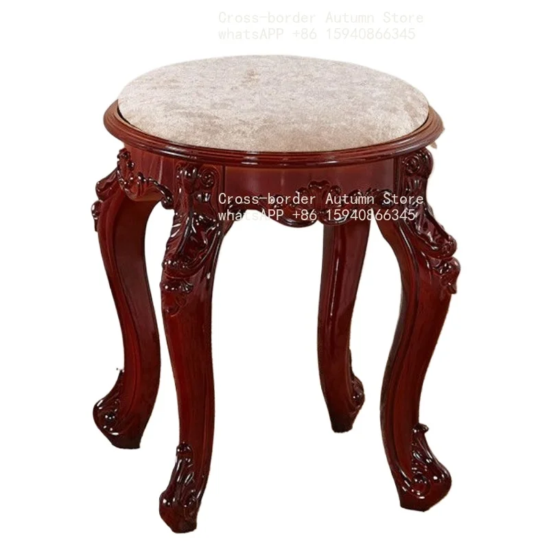 Dresser stool makeup stool soft bag small square home chair bedroom