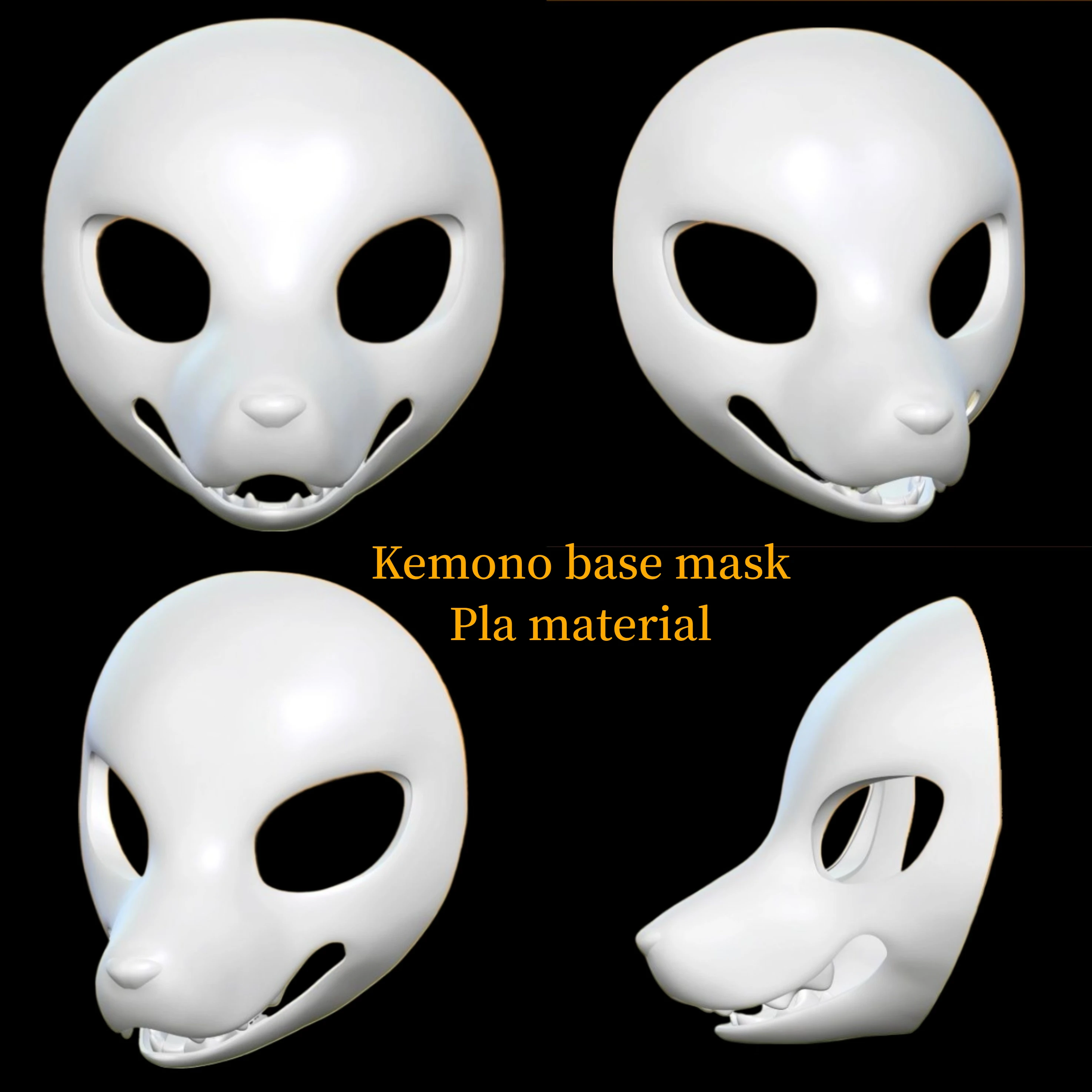 

Kemono base Mask Canidae Cosplay Fursuit Kig Serie Beast Suit 3DPrinted Universal Skull Costume DIY Accessories