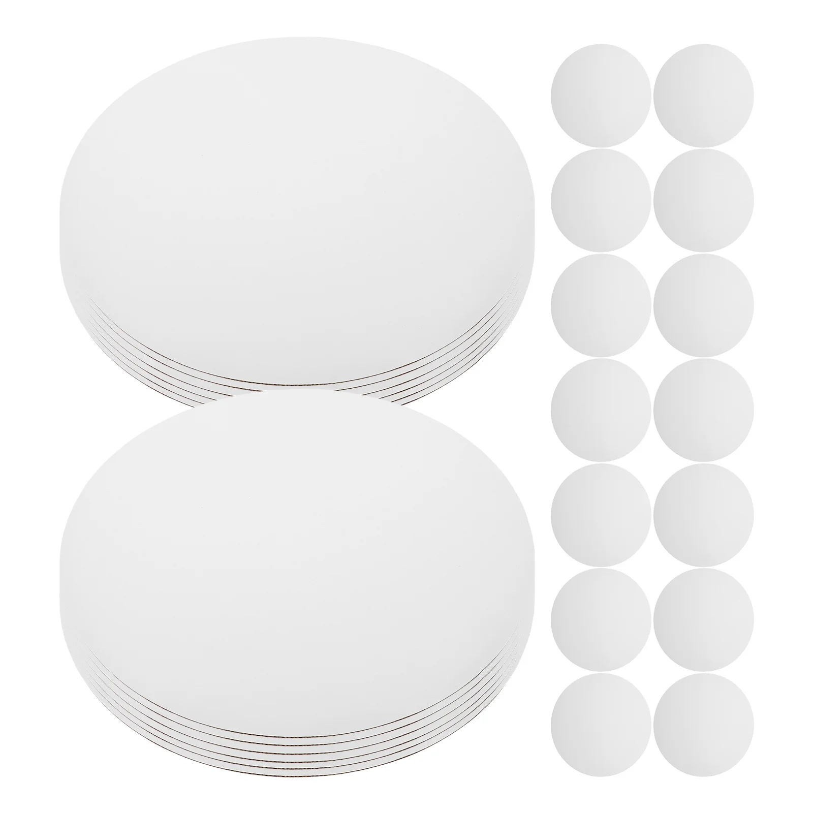 25 stuks witte gegolfde taartplanken ronde vetvrije taartbases stevig voor verjaardag bruiloft dessert display witte cirkel lade