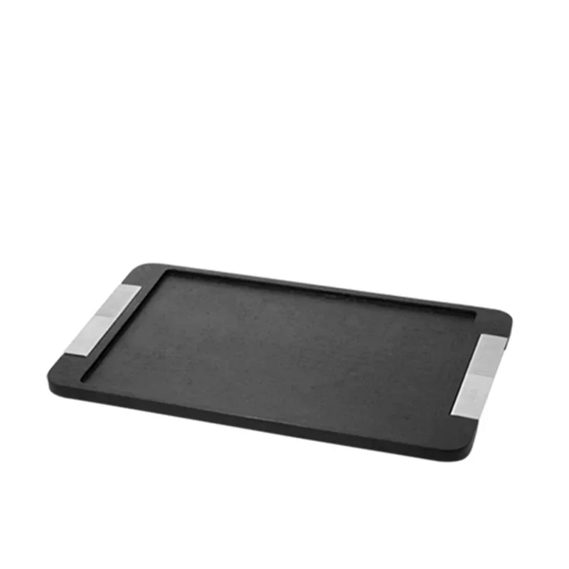 

Black wooden aromatherapy tray, perfume, cosmetics, jewelry, high-end storage tray