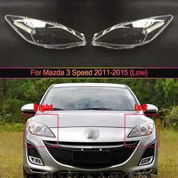 Car Headlight Lens For Mazda 3 Speed 2011 2012-2015 (Low Configuration) Transparent Car Headlight Headlamp Lens Auto Shell Cover