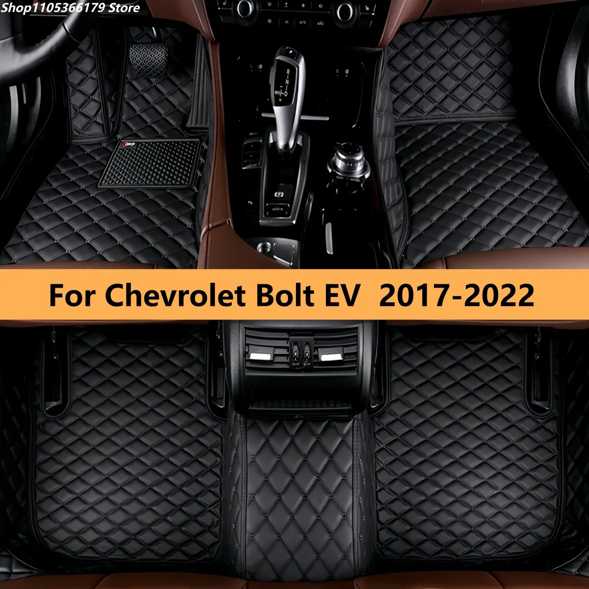 

Car Floor Mats For Chevrolet Bolt EV 2017 2018 2019 2020 2021 2022 Rugs Carpets Full Set Auto Interior Part Accessories
