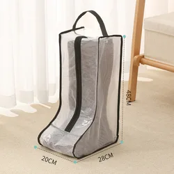 Bolsa organizadora de zapatos y botas, cubierta portátil de PVC a prueba de polvo, 28/48cm, contenedor doméstico, suministros de almacenamiento para el hogar, 1 unidad