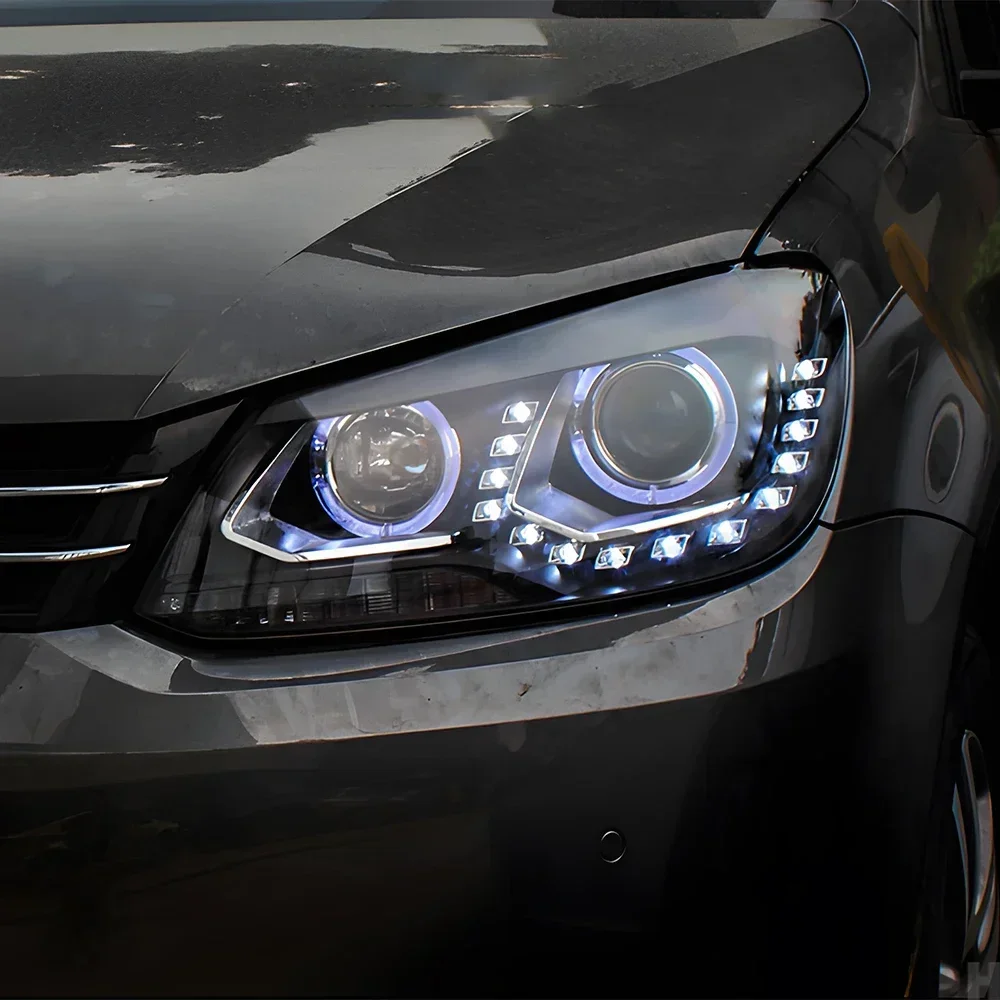 Upgraded High Configure Car Front Lamps Assembly for VW Touran 2011-2015 LED Auto Headlights Projector Lens Accessories