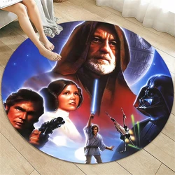 Star Wars Round Carpet for Living Room Rugs Camping Picnic Mats Flannel Anti-Slip Rug Yoga Mat Gifts,carpets for living room