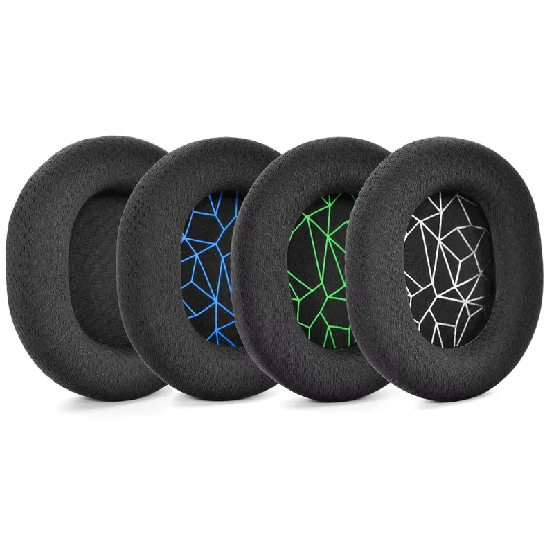 Black Fabric Earpads for SteelSeries Arctis - Replacement Headset Cushions Compatible with Arctis 3/Arctis 5/Arctis 7/Arctis 9/A