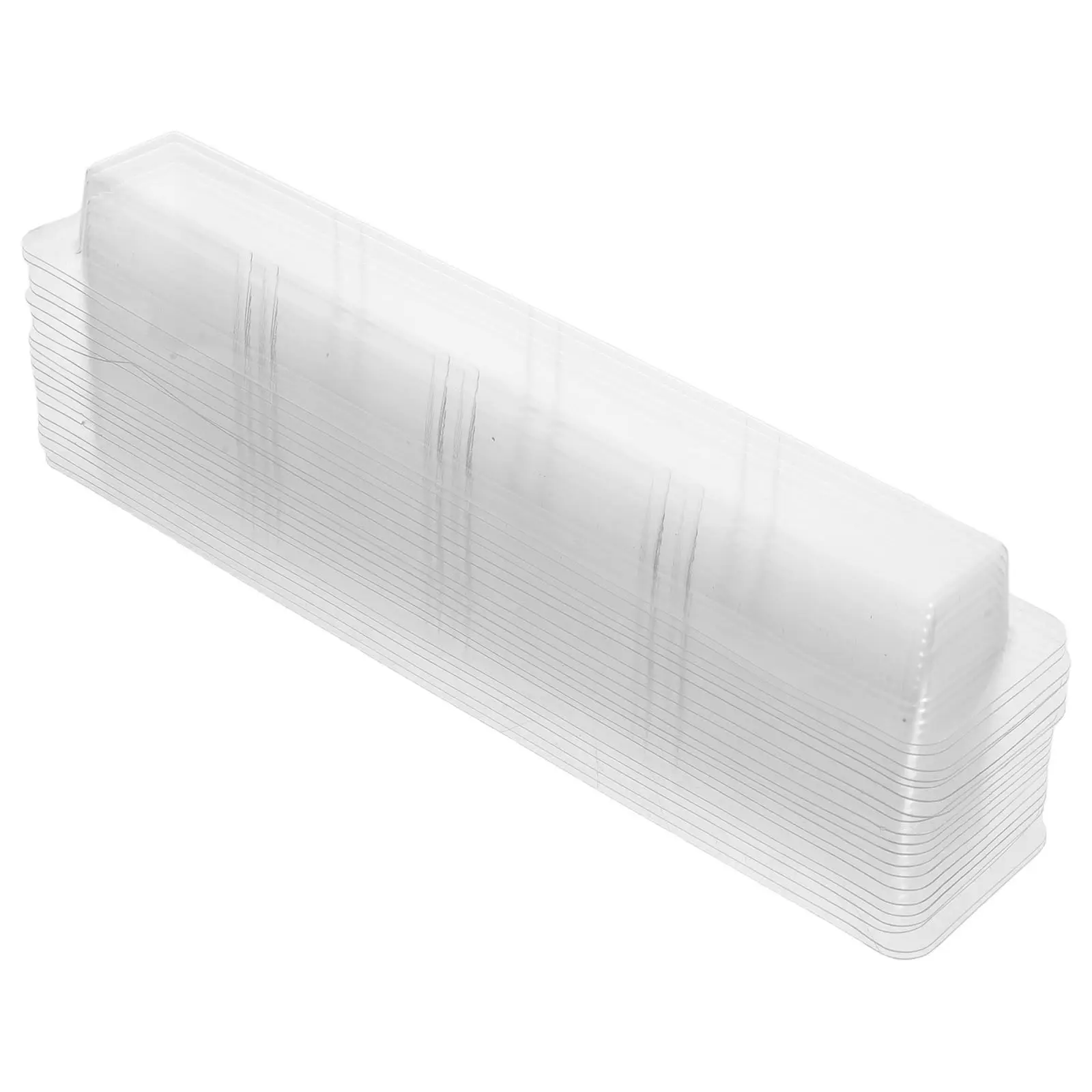 20Pcs Clock Hands Safety Cover PVC Transparent Protective Box Quartz Wall Clock Pointer Dust Water Guard 9.1x1.3x0.8in