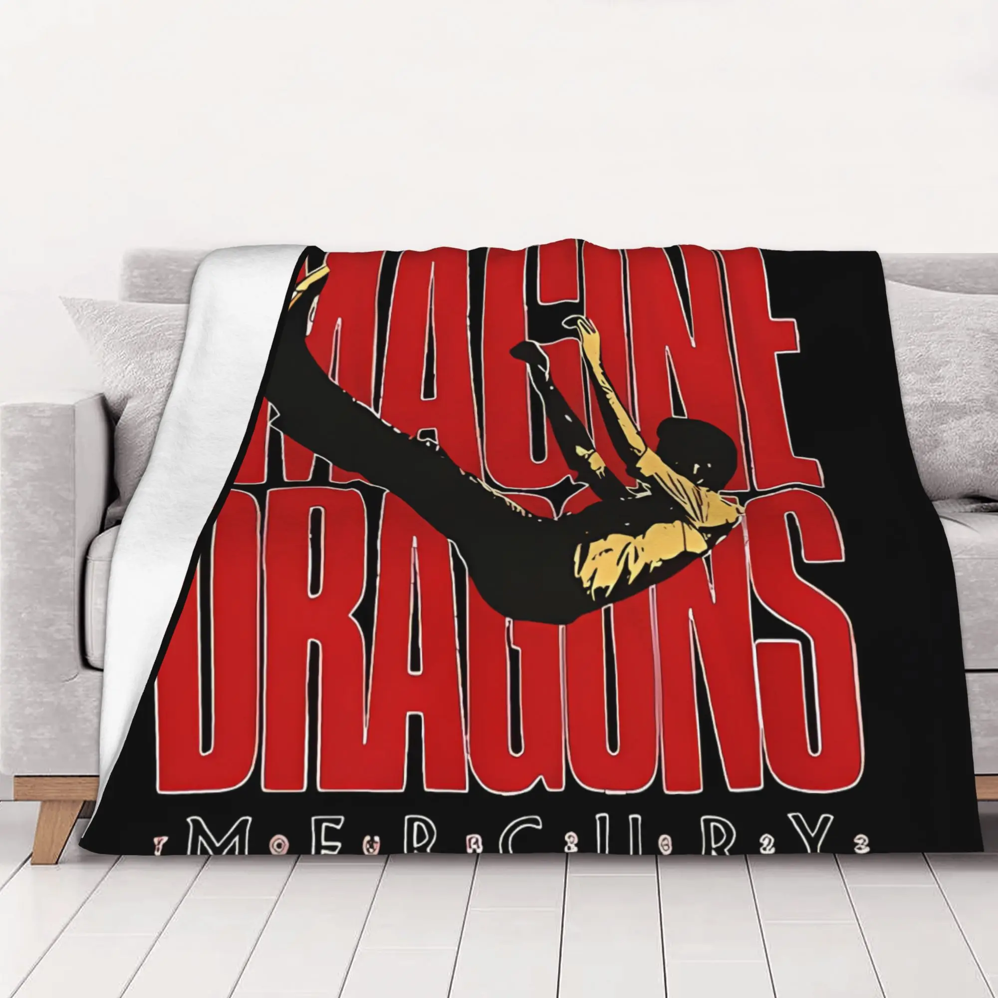 1PC home Cutecore Full Colour Imagine Dragons Imagine Dragons Blanket Super Cosy Plush Home Living Room Sofa halloween