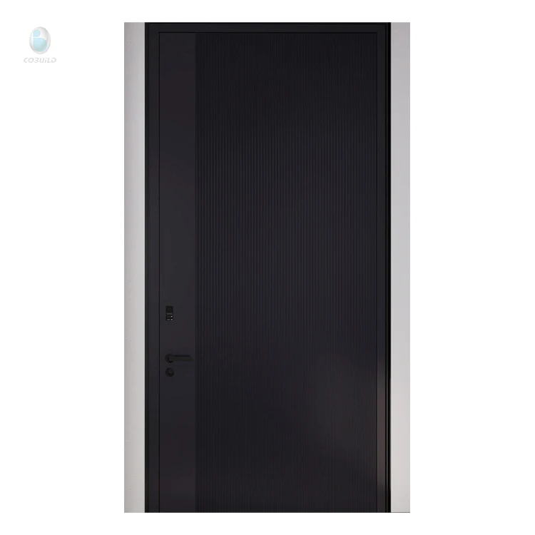 Modern new design door frame waterproof villa outer revolving door new concept house aluminum alloy door