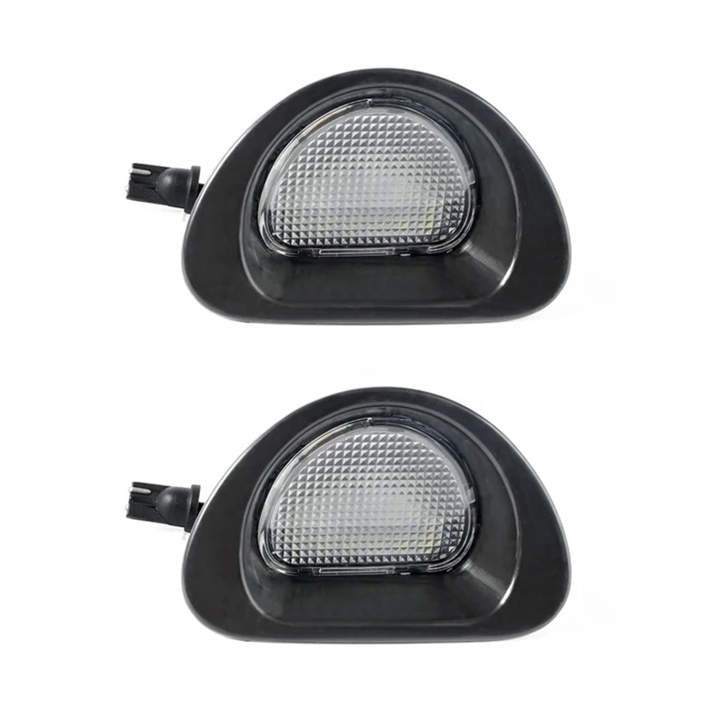 2Pcs No Error White LED License Plate Lights For Peugeot 107 2005-2014 Citroen C1 2005-2013 Rear Number Plate Lamps Car-Styling