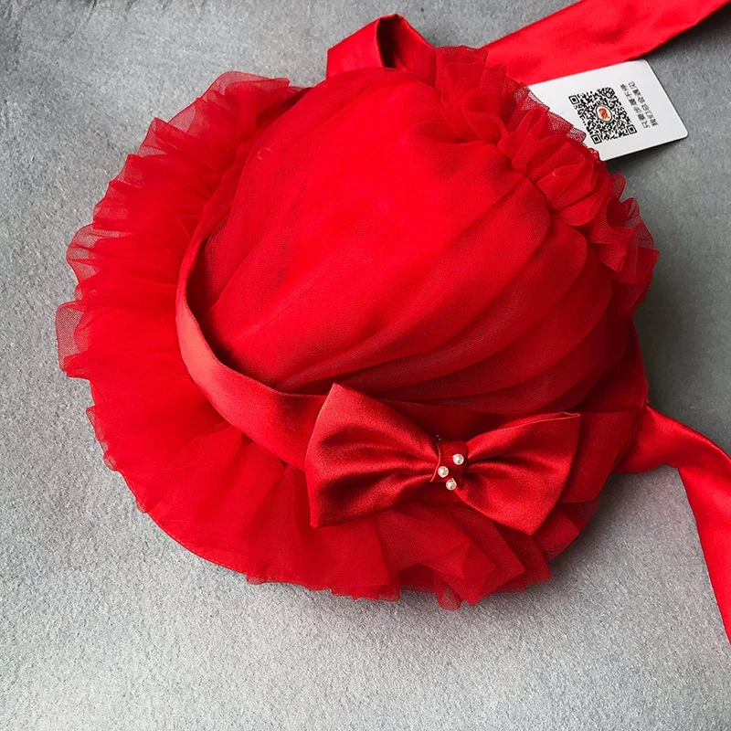 Elegant Bonnet Cap Vintage Lolita Victorian Lace Ruffles Hat Cosplay Accessories