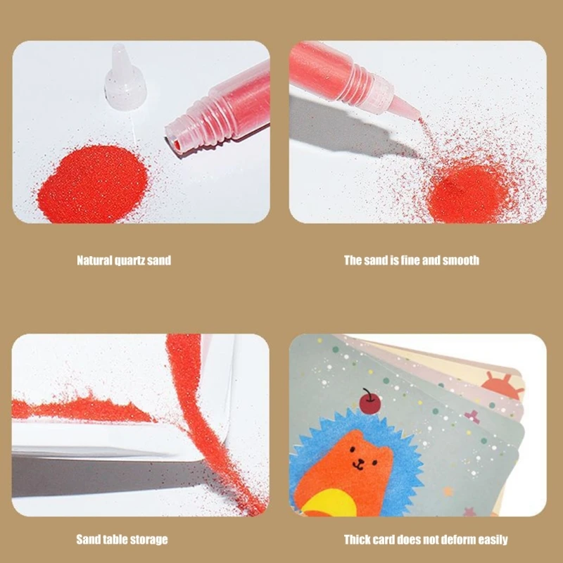 Sands Art Craft Kits Educatief speelgoed Kinderen Handgemaakte Sands Schilderaccessoires