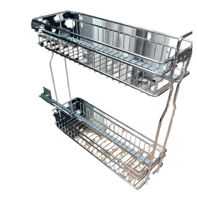 

Side Pull Kitchen Basket Kitchen Pull Out Basket Organizer Kitchen Utensils Storage Basket Rack