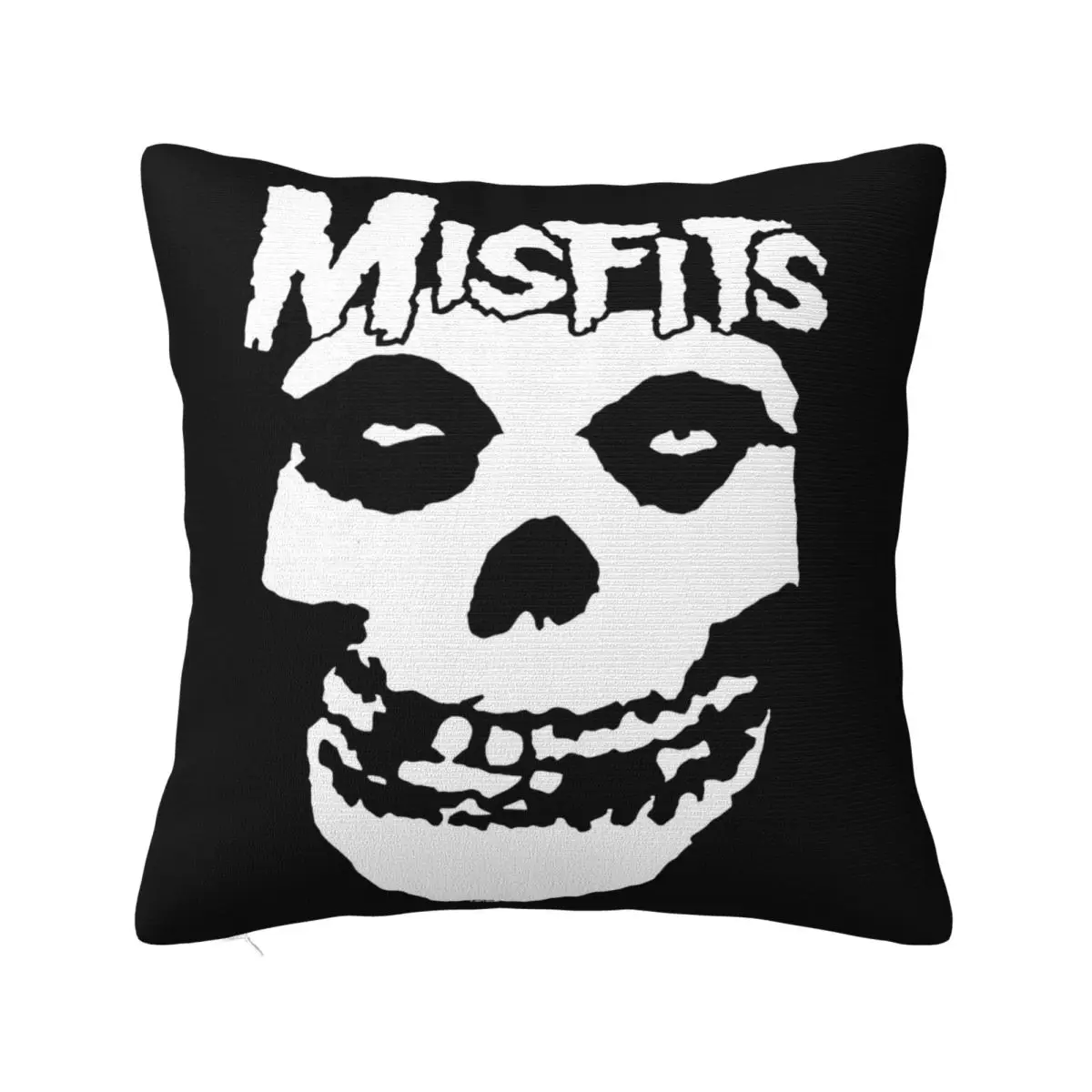 Misfits S Size Medium Black & White Punk Heavy Metal Band 2015 3D Cotton Youth Logo Pillow Case