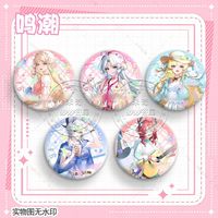 Anime Wuthering Waves Cartethyia Carlotta Montelli Badge Brooch Pin Clothes Backpack Decoration Lapel Personalized Chest Tag